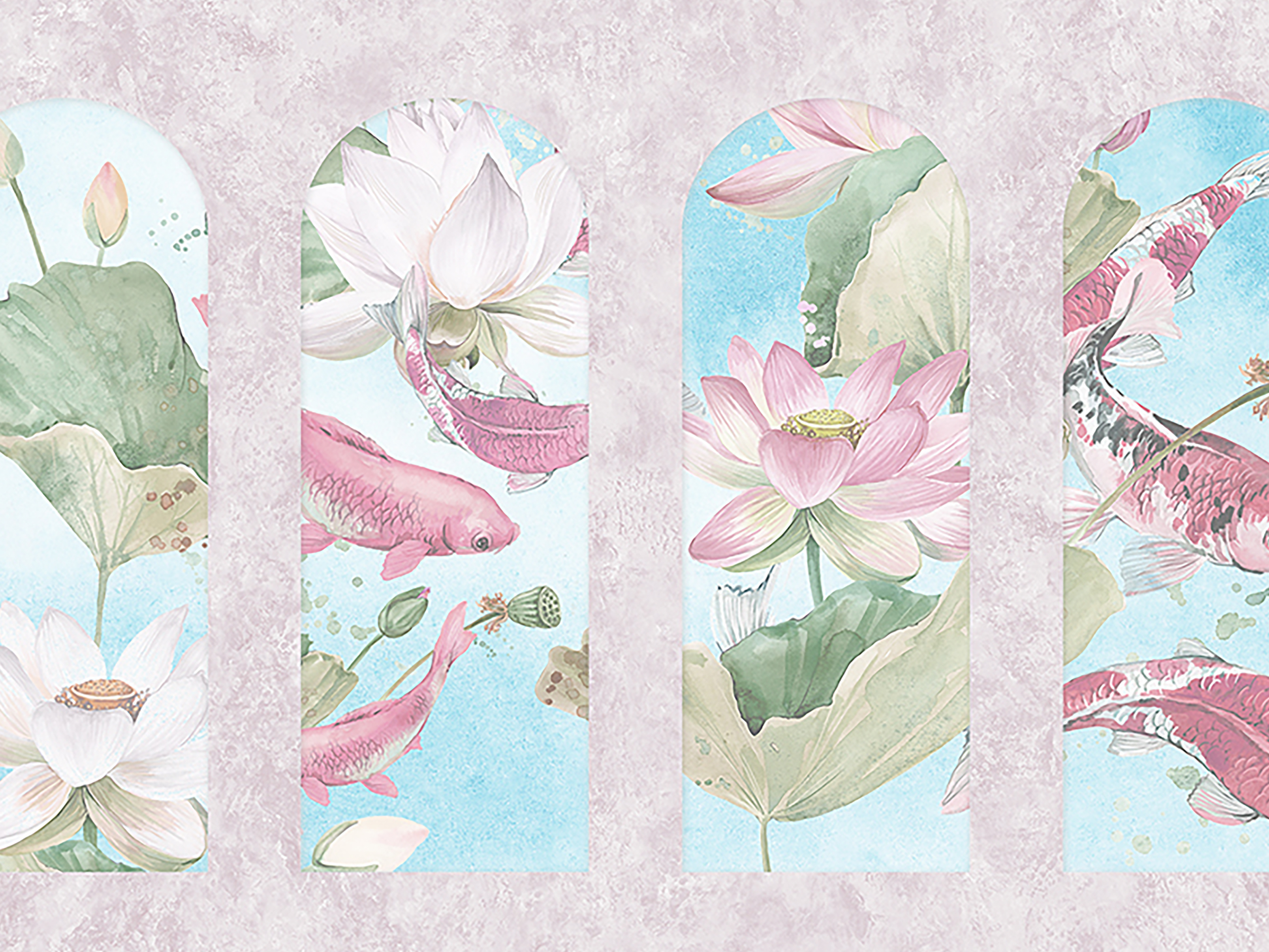 Z66869 Панно Zambaiti (Satin Flowers IV) (1*1) 5,10х3 винил на флизелине