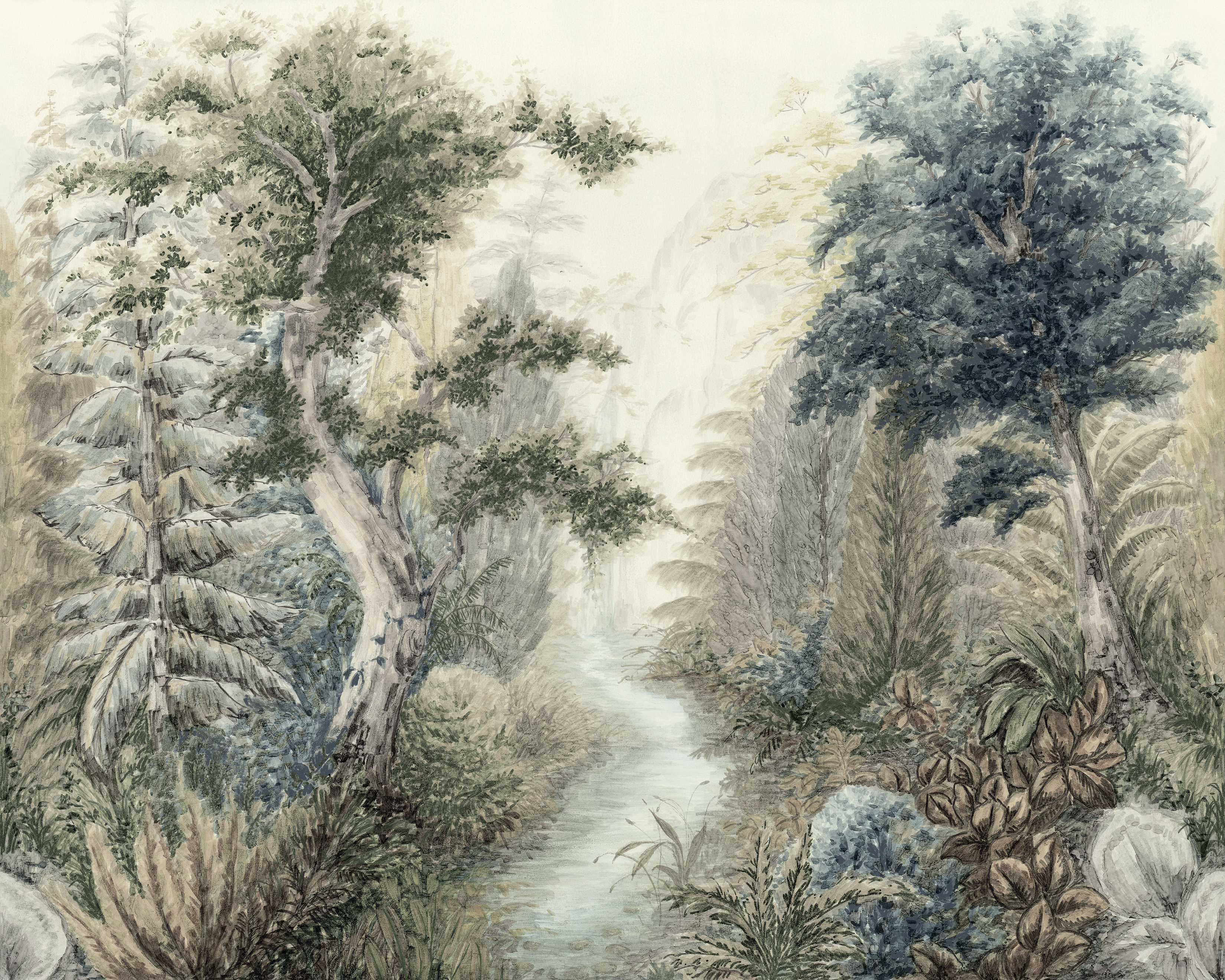 PH 6001 Панно Grandeco (Perfect Harmony) (1*4) 3,75х3,00 флизелин