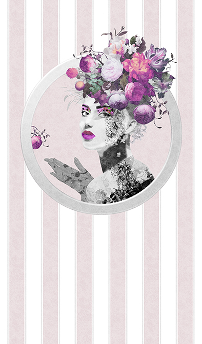 35603 Панно Marburg (Gloockler Pompoos Provence) (1*6) 2,70x1,59 винил на флизелине