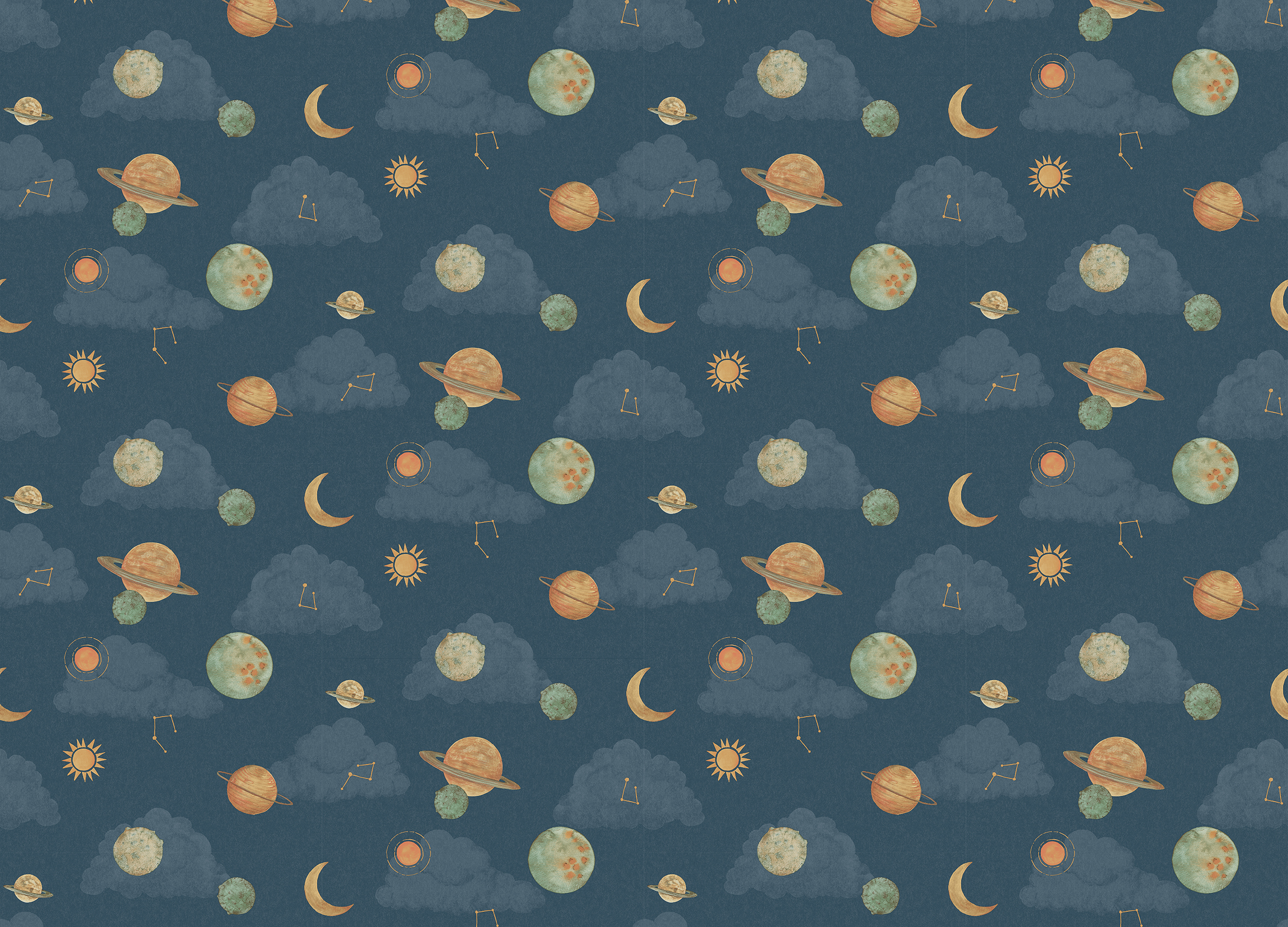 LD 3515 Обои Grandeco (Little Dreamers) (1*12) 10,05х0,53 винил на флизелине