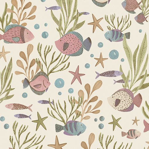 LD 3318 Обои Grandeco (Little Dreamers) (1*12) 10,05х0,53 винил на флизелине