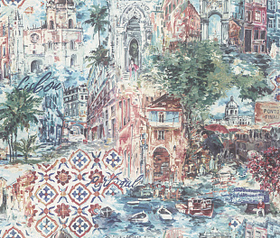 Виниловые обои REFLECTION/AZULEZU/IMPRESSION/JUNGLE/EXOTIK/OASIS KM6604 Обои Kerama Marazzi (Reflection/Azulezu/Impression/Jungle/Exotik/Oasis) (1*4) 10,05*1,06 винил на флизелине