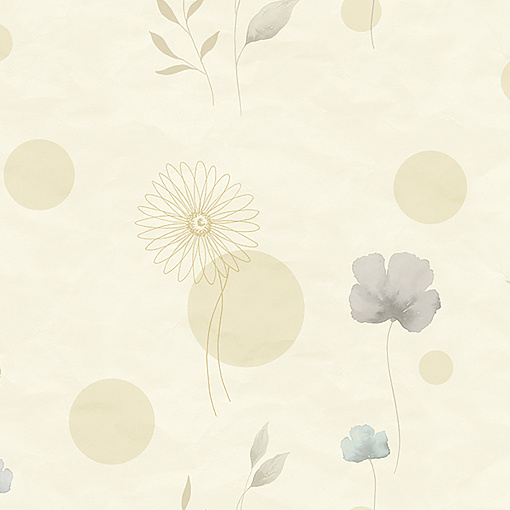 Z66887 Панно Zambaiti (Satin Flowers IV) (1*1) 5,10х3 винил на флизелине