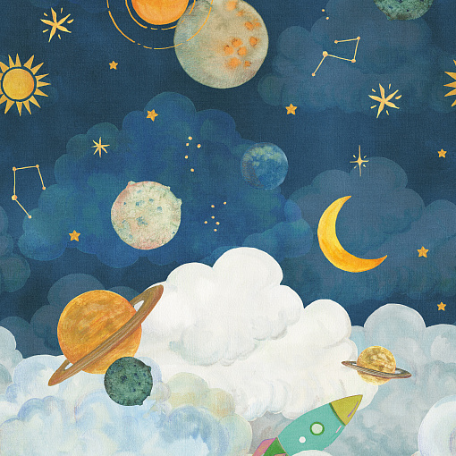 LD 6101 Панно Grandeco (Little Dreamers) (1*6) 1,59х2,80 винил на флизелине