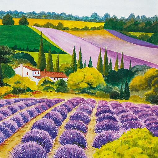 35642 Панно Marburg (Gloockler Pompoos Provence) (1*6) 2,70x2,12 винил на флизелине