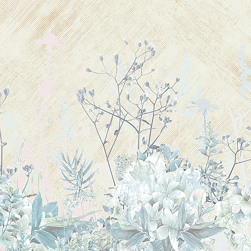 Z66880 Панно Zambaiti (Satin Flowers IV) (1*1) 5,10х3 винил на флизелине