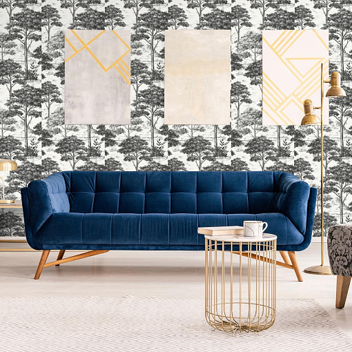 MN 3013 Обои Grandeco (Maison) (1*12) 10,05х0,53 винил на флизелине