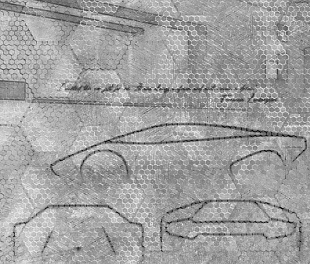 Виниловые обои Lamborghini II 90056 Панно Zambaiti (Lamborghini II) (1*1) 3,30x3,00 винил на флизелине