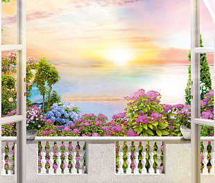 35644 Панно Marburg (Gloockler Pompoos Provence) (1*6) 2,70x2,12 винил на флизелине