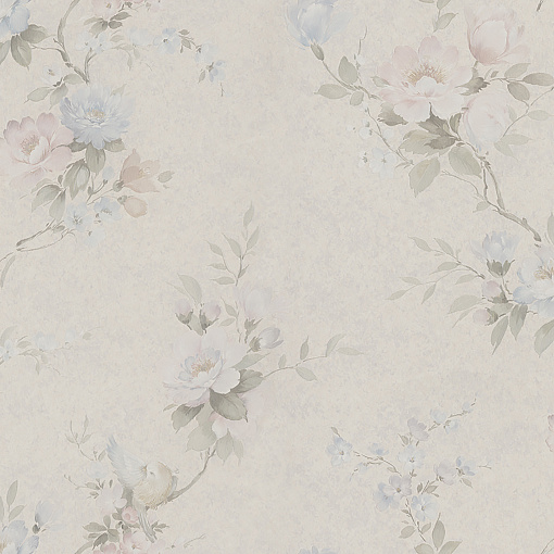 Z66861 Обои Zambaiti (Satin Flowers IV) (1*12) 10,05х0,53 винил на флизелине