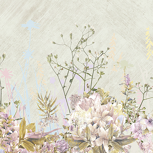 Z66879 Панно Zambaiti (Satin Flowers IV) (1*1) 5,10х3 винил на флизелине