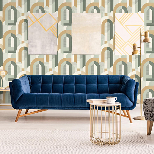 MN 3609 Обои Grandeco (Maison) (1*12) 10,05х0,53 винил на флизелине